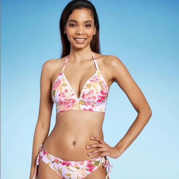 Women’s Kona Sol Floral Swim Padded Bikini Top - Picture 1 of 4